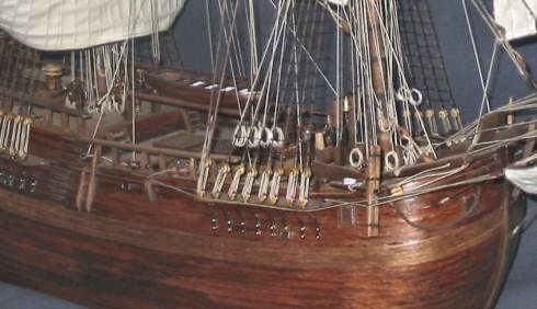 HMS Endeavour: broad beamed and shallow draught