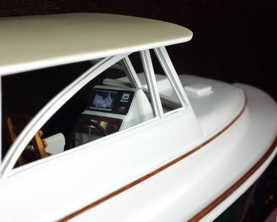 BlueStar 29.9 boat model- and pilot house detail
