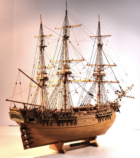 Image of restored HMS Bounty model