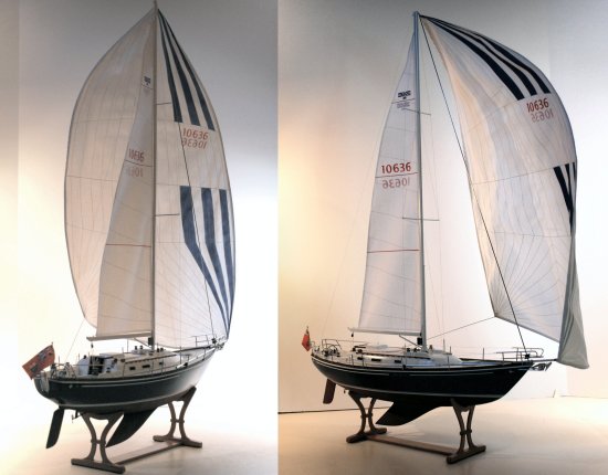 Image of C&C 39 model with sails
