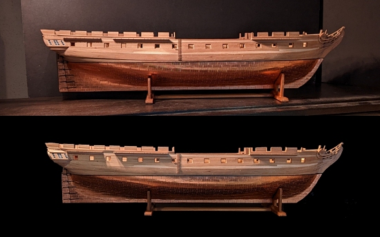 Starboard view of Constitution
