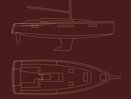 Image of the design of Dragon, a Jeanneau 440