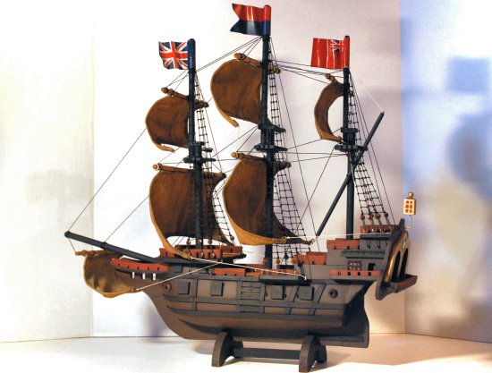 Mayflower ship model restoration