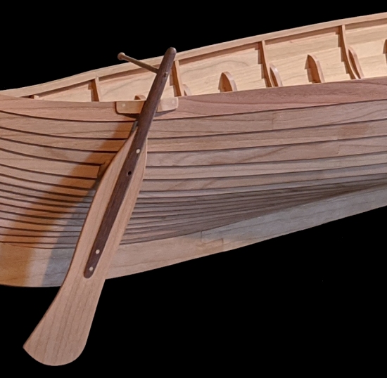 Image of scale longship rudder