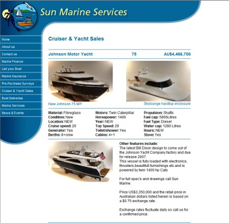 Sun Marine Services - Boat Brokerage - Australia