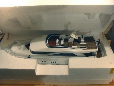 Styrofoam model ship travel case