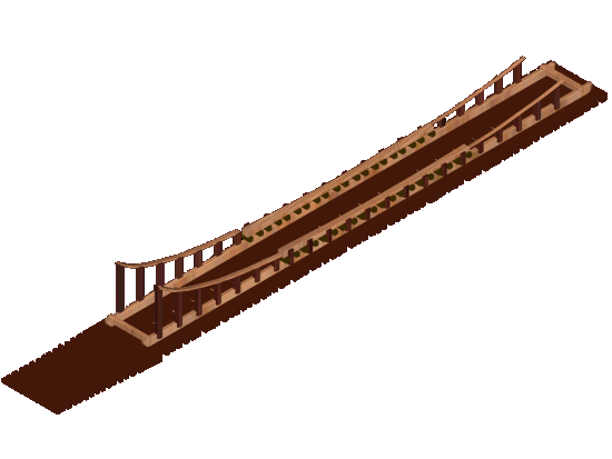 3D Launching ways model