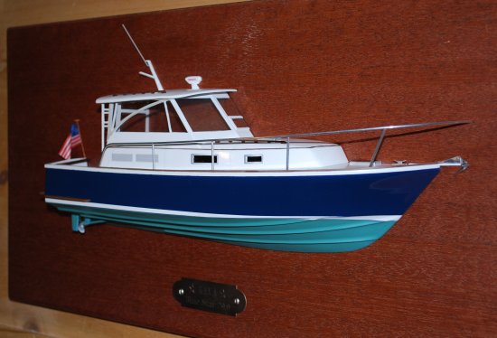 BlueStar 29.9 half hull yacht model