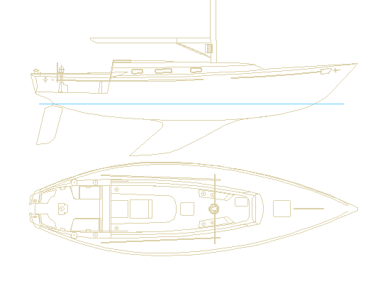 Image of C&C 39 sheer design