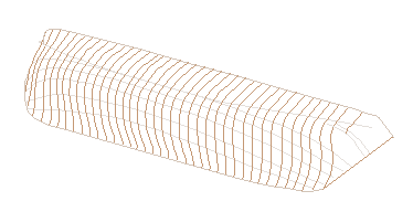 Half-hull surface model