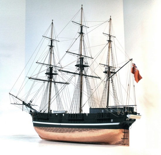 Image of convict ship Hadlow model