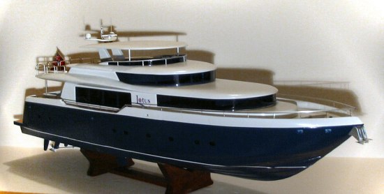 Johnson 87' Fly-bridge yacht model