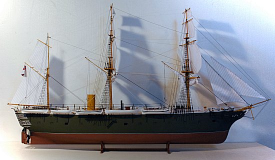 HMS Simoom - model hull under construction