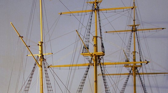 Masts of troop-ship H.M.S. Simoom Image of masts