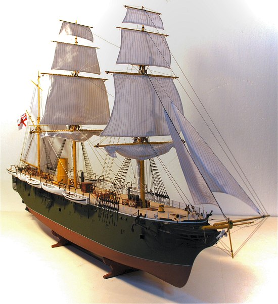 The masts of HMS Simoom