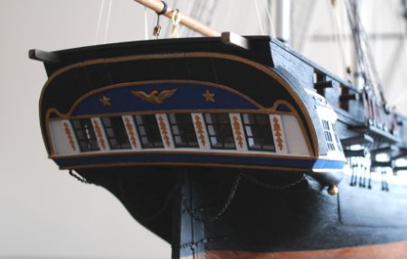 Quarter-gallery of the USS President