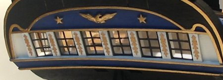 Interior of the fully detailed Captain's cabin