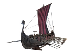 Model of a Viking Drakar Longship 