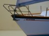 Bow detail of sailboat model