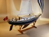 Full view of model C&C yacht